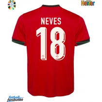 Portugal Ruben Neves #18 Hjemmedrakt EM 2024 Kortermet